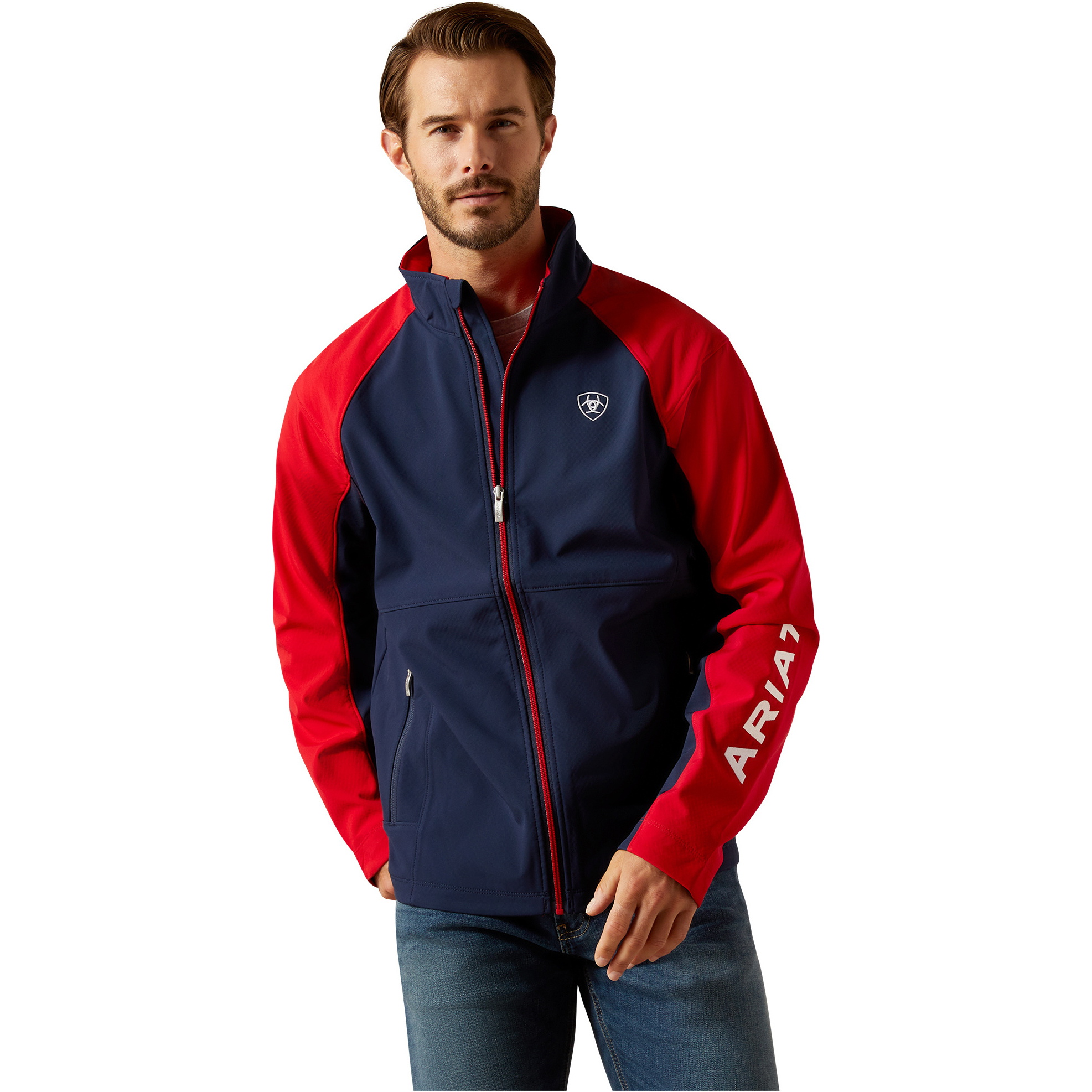 2025 Ariat Herren Team EQ Jacke 10062859 - Navy / Red